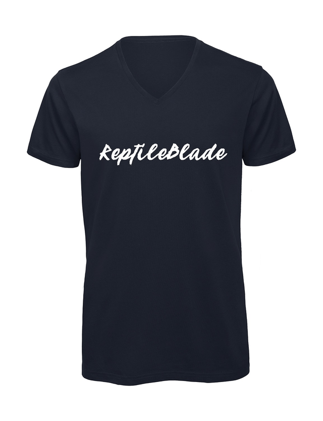 T-shirt homme col v "ReptileBlade"