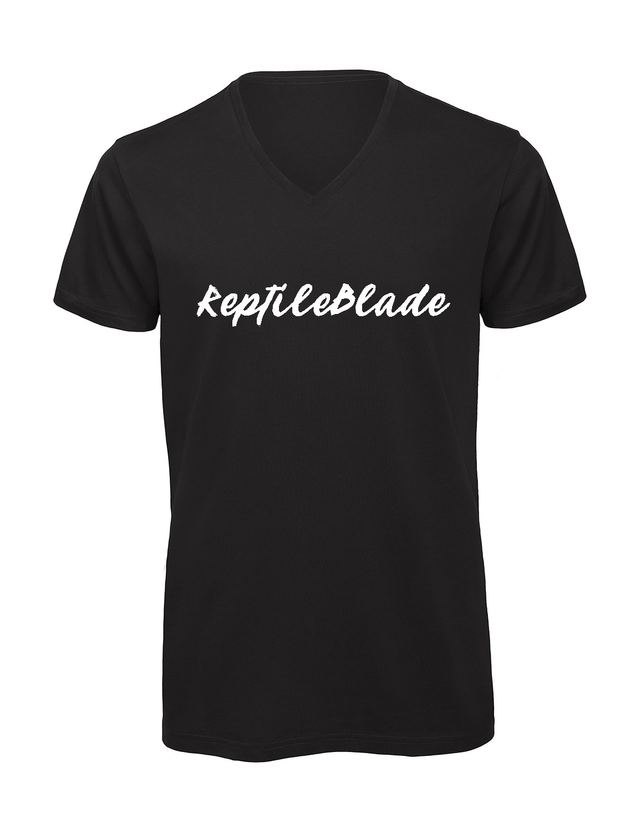 T-shirt homme col v "ReptileBlade"