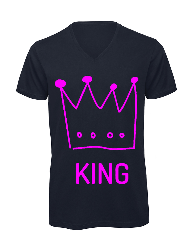 T-shirt homme col v "king"