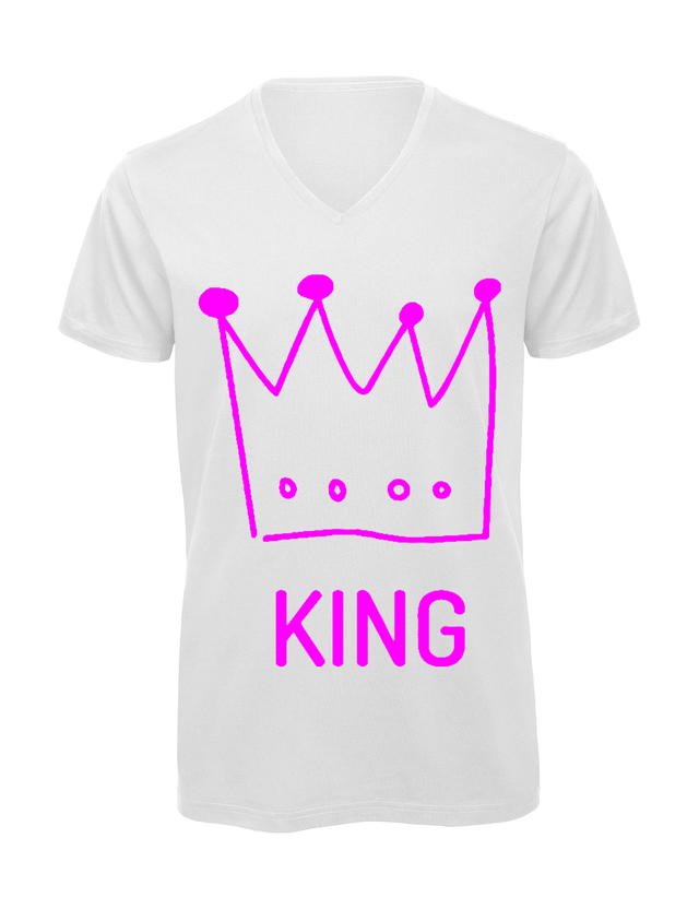 T-shirt homme col v "king"