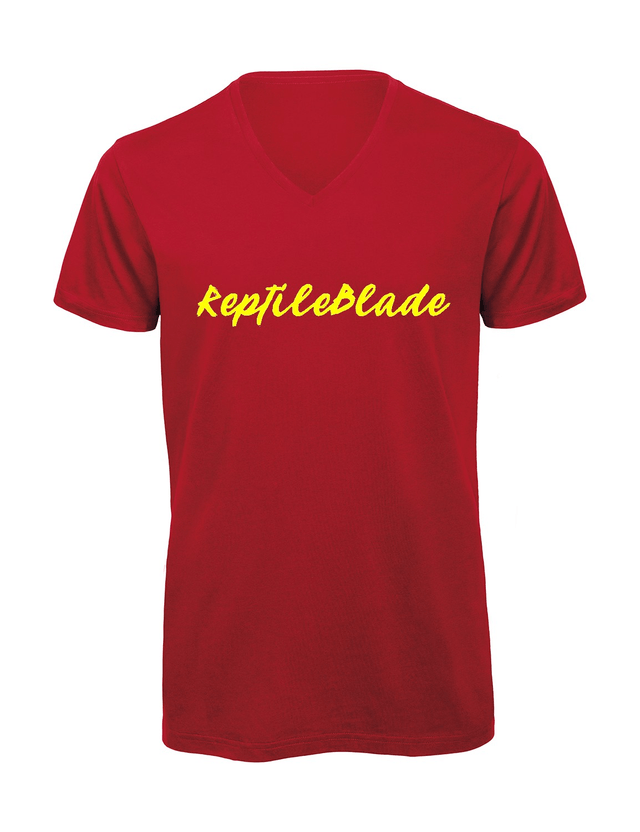 T-shirt homme col v "ReptileBlade"