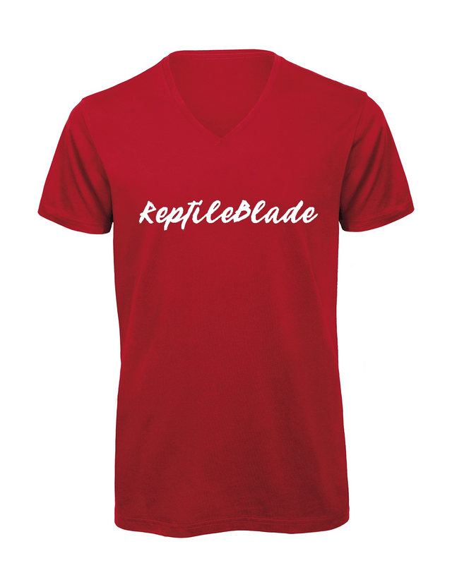 T-shirt homme col v "ReptileBlade"