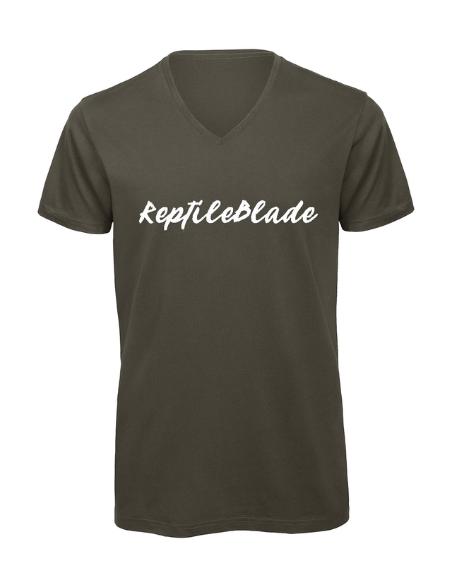 T-shirt homme col v "ReptileBlade"