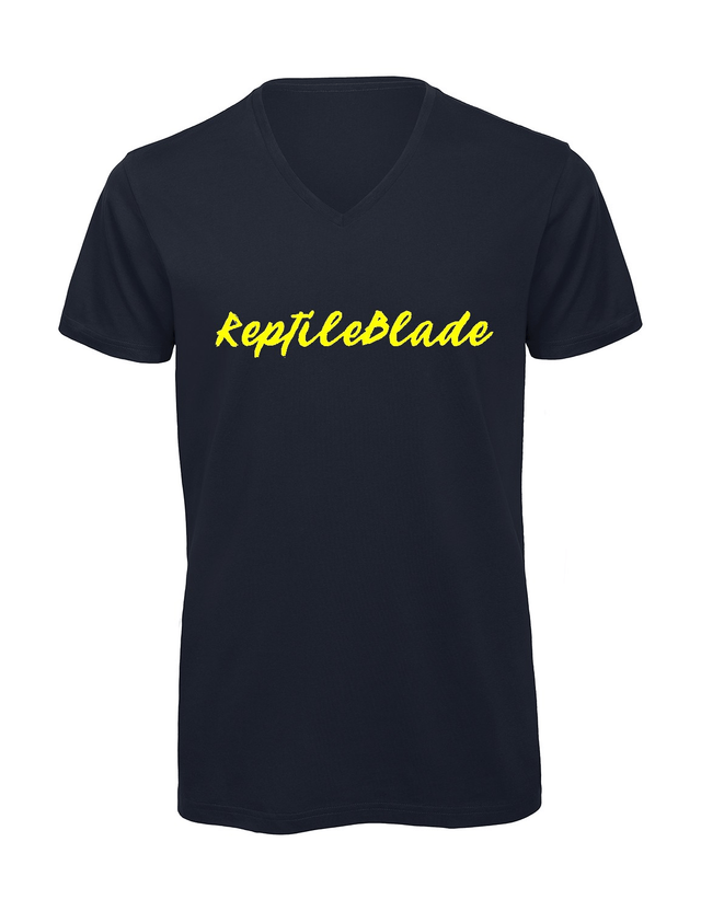 T-shirt homme col v "ReptileBlade"