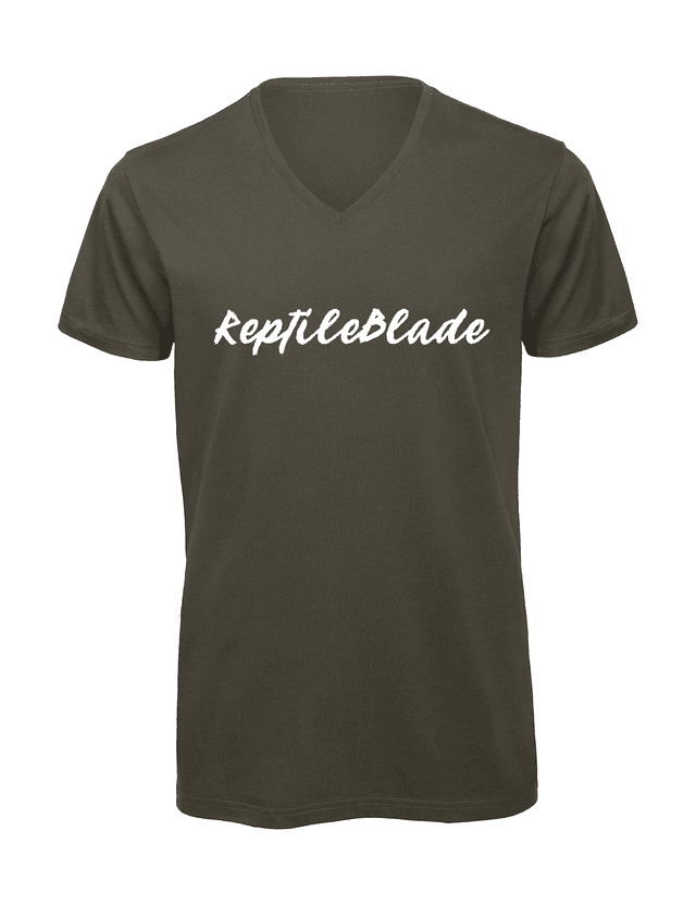 T-shirt homme col v &quot;ReptileBlade&quot;